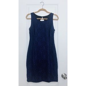 Jennifer Lopez Navy Blue Dress